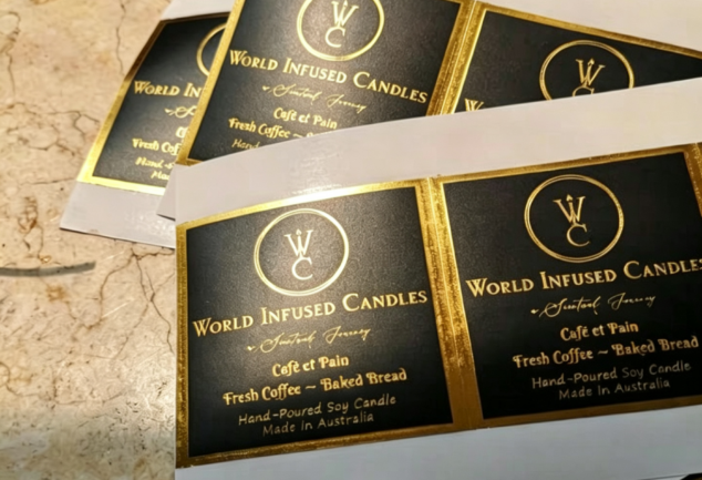 Hot Foil Stamped Labels