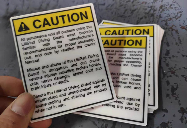 Custom Warning Labels on Products